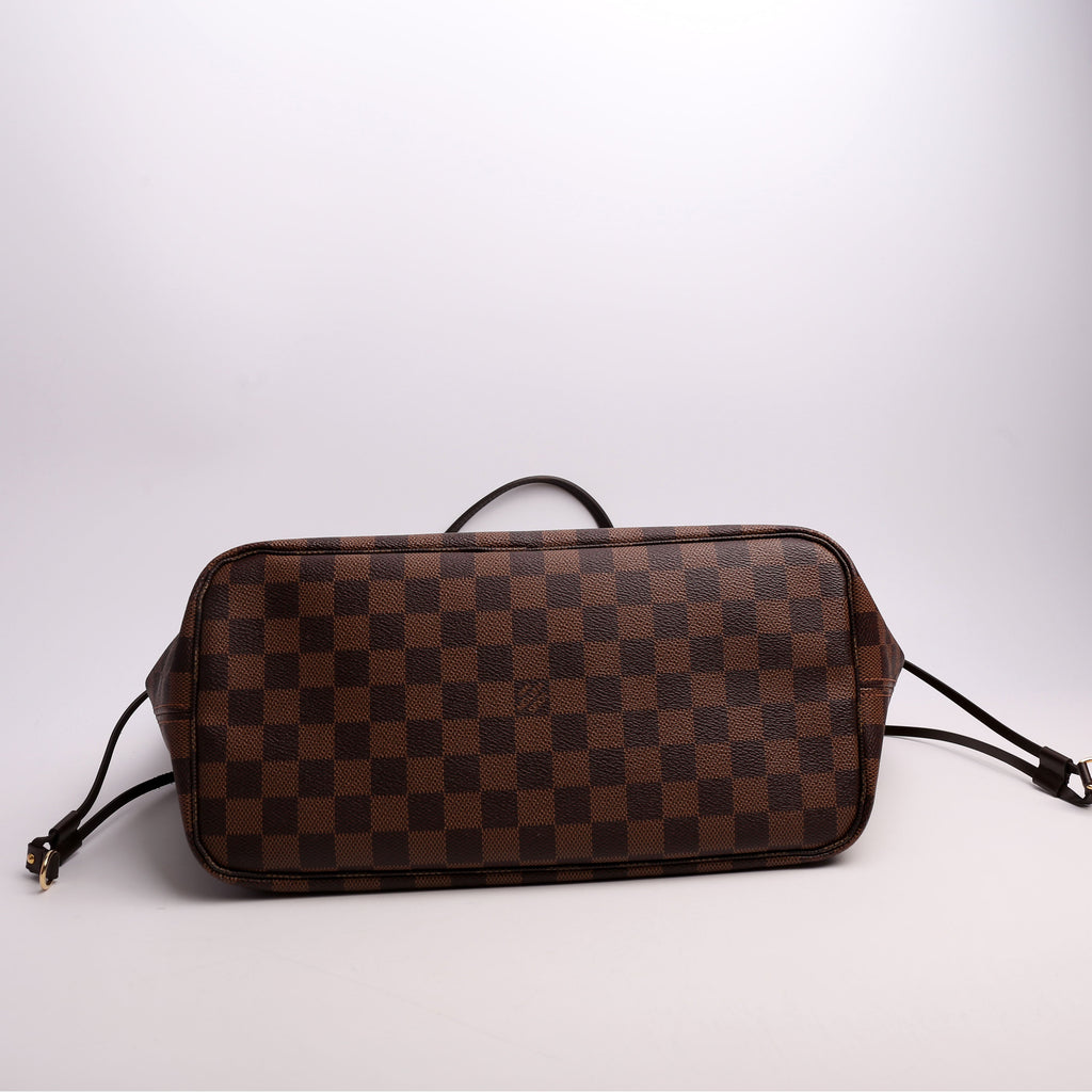 Neverfull With Wallet MM Damier Ebene Red