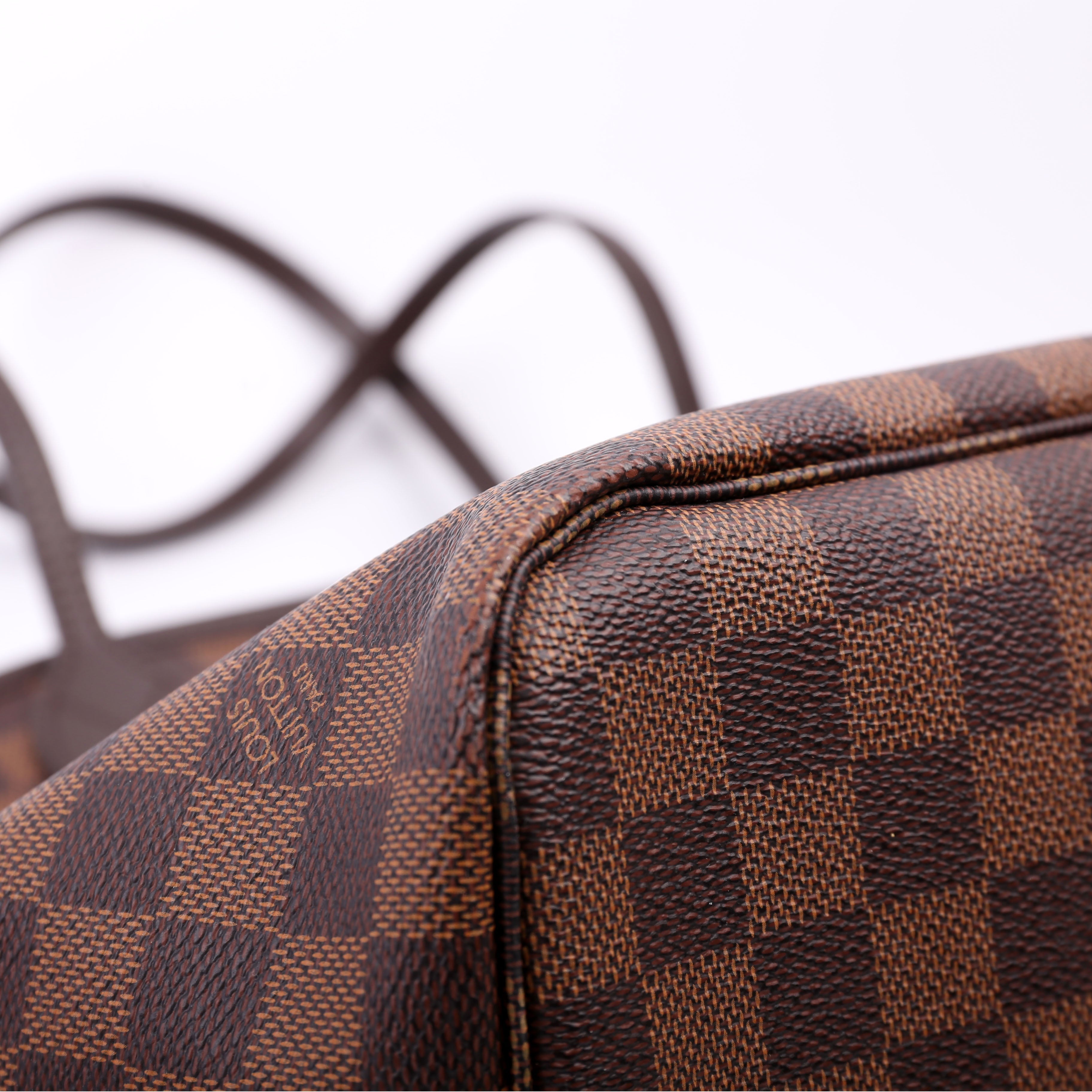 Neverfull With Wallet MM Damier Ebene Red