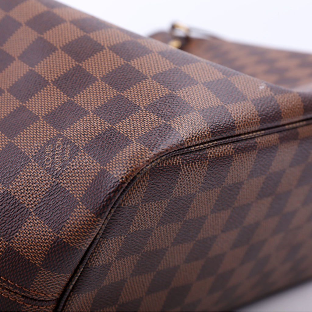 Neverfull With Wallet MM Damier Ebene Red