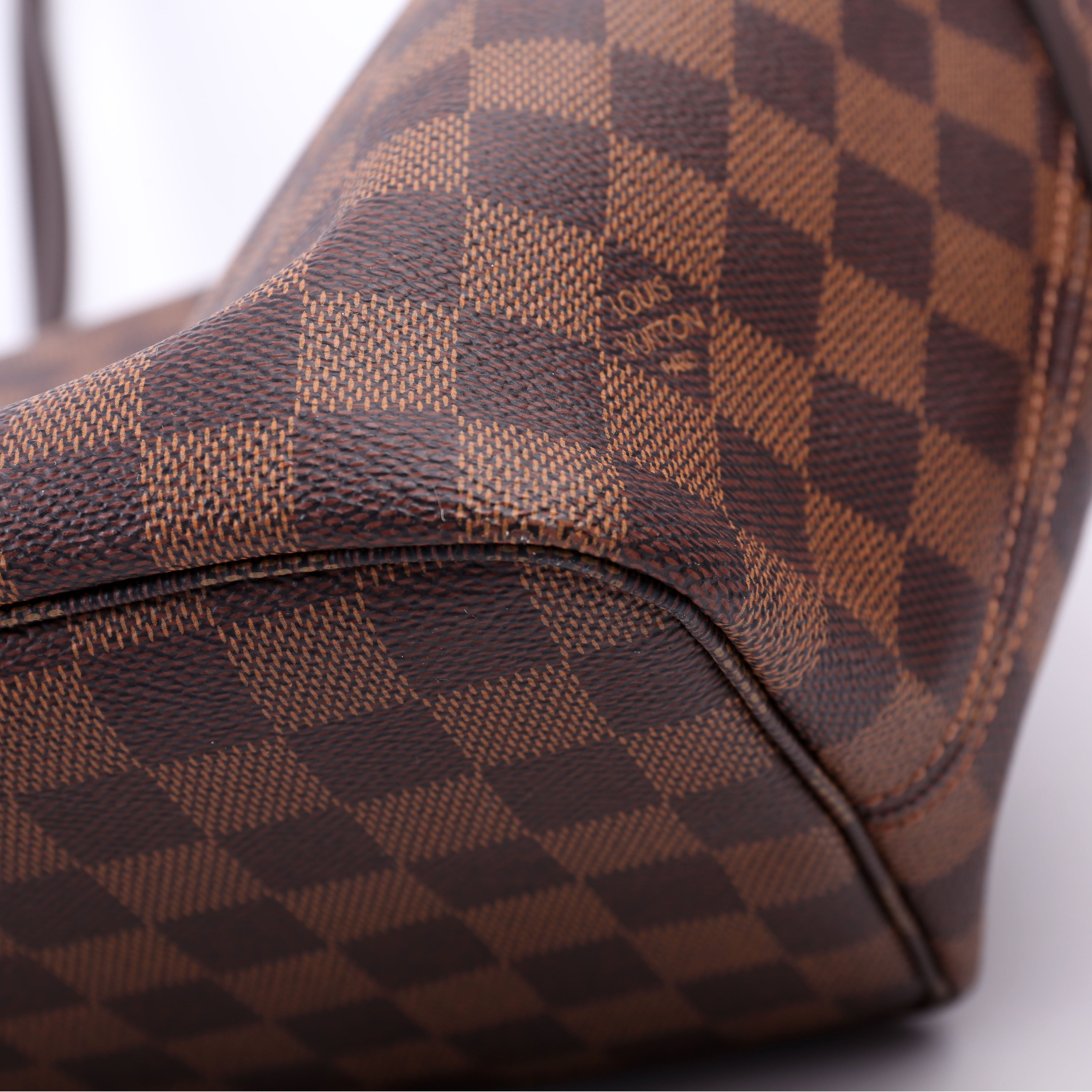 Neverfull With Wallet MM Damier Ebene Red