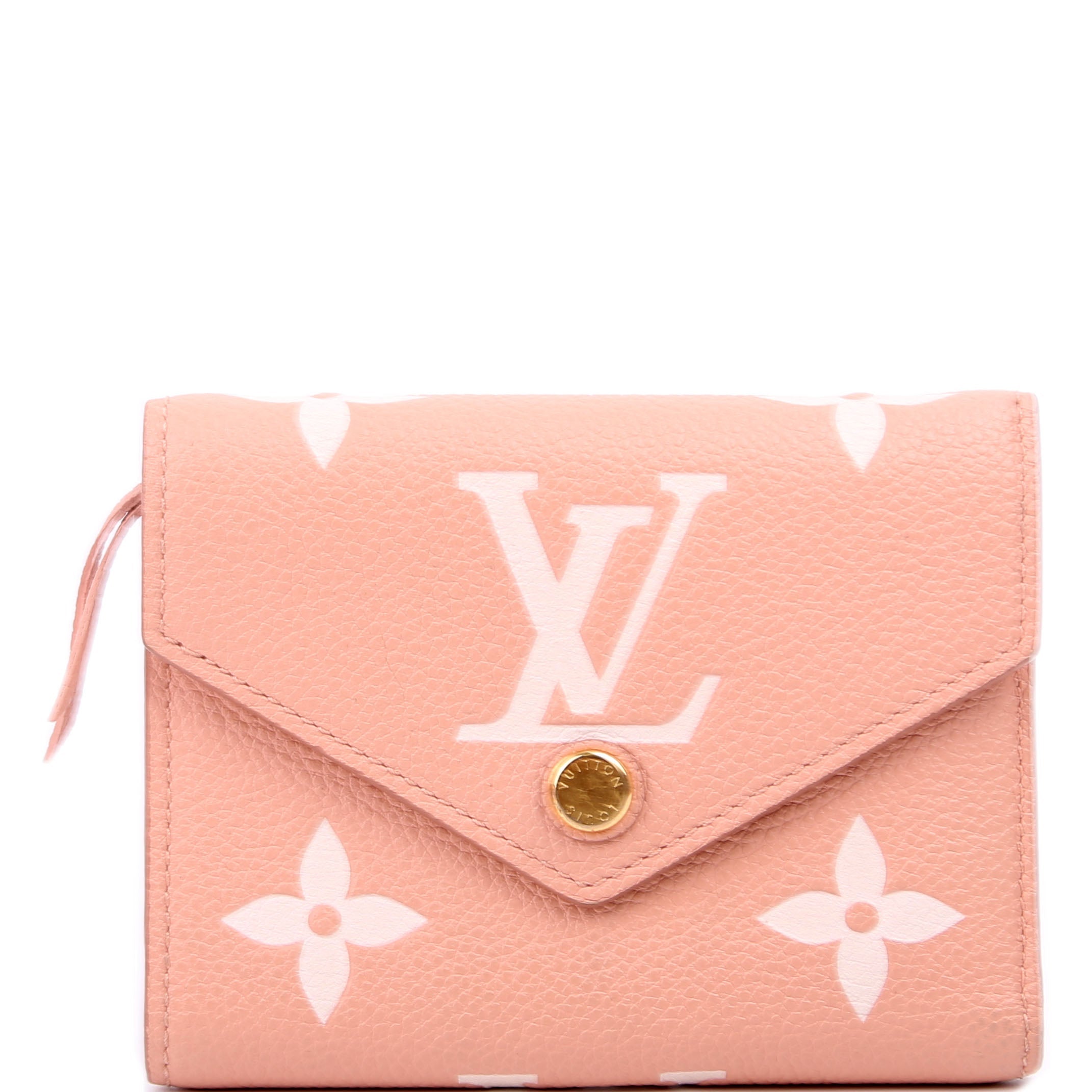 Victorine Wallet Bicolor Empreinte Pink