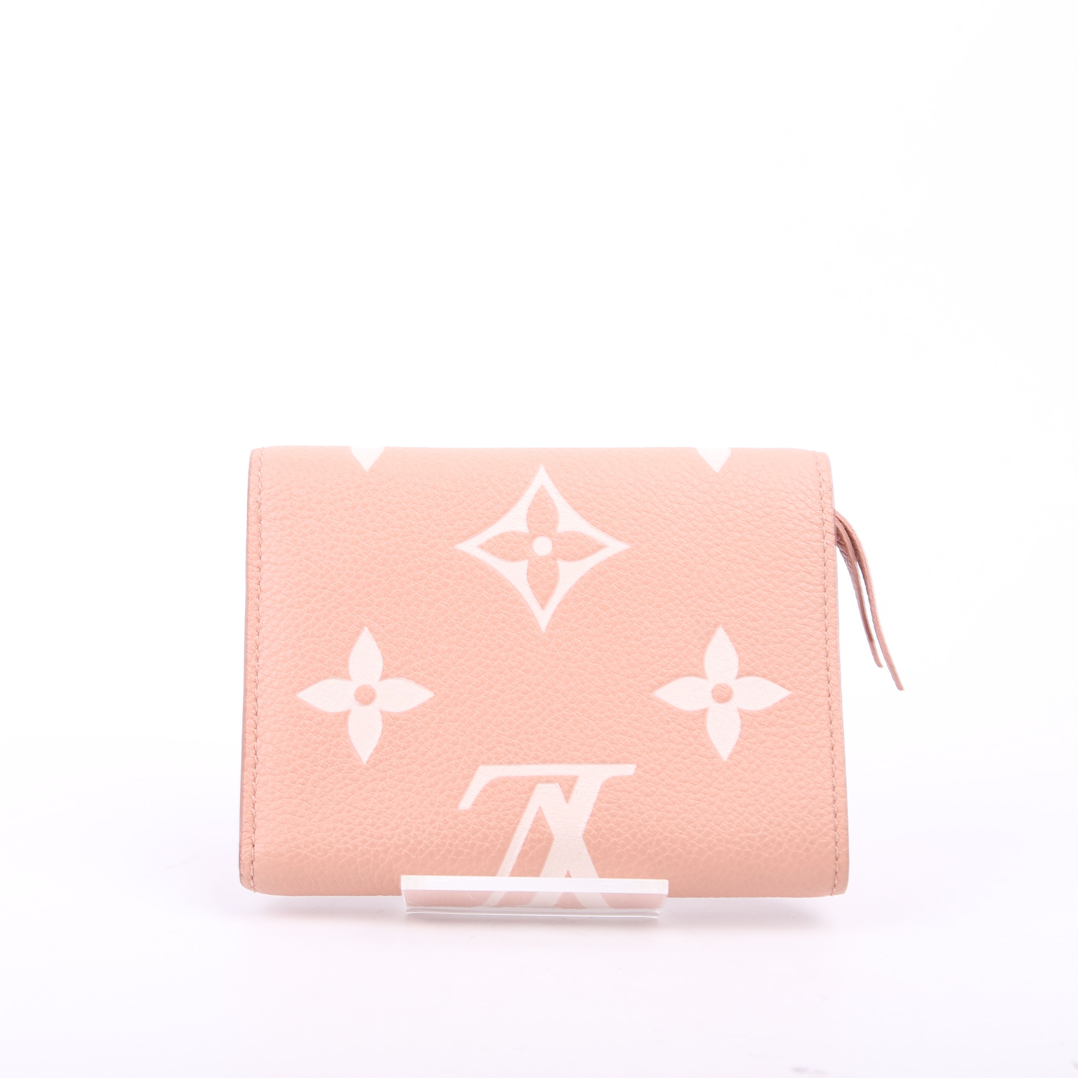 Victorine Wallet Bicolor Empreinte Pink
