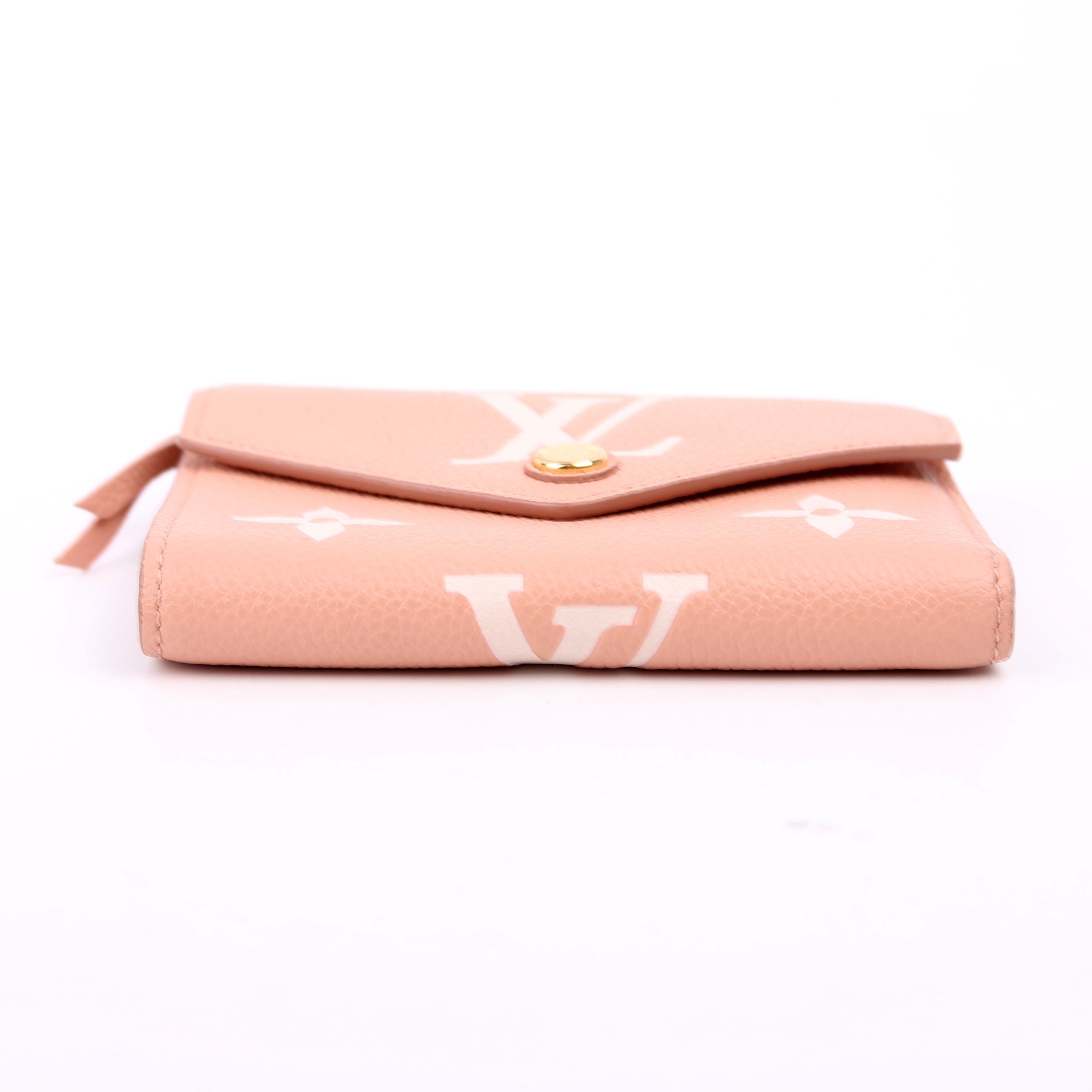 Victorine Wallet Bicolor Empreinte Pink