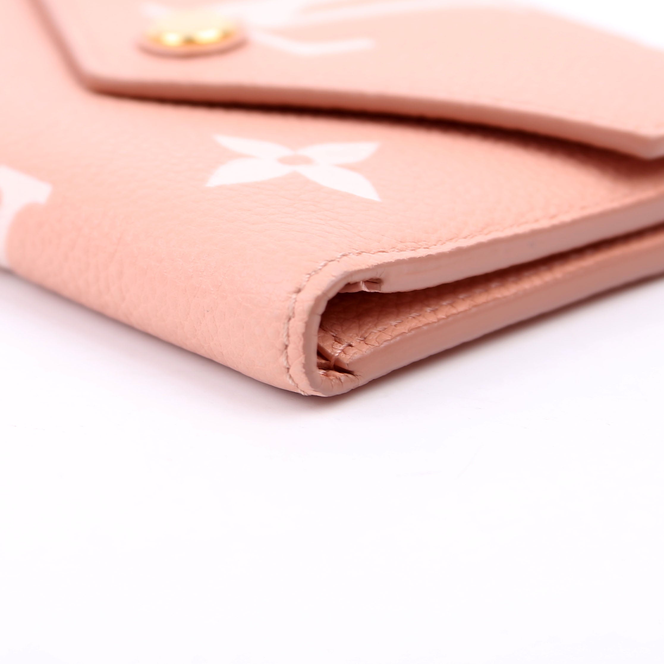 Victorine Wallet Bicolor Empreinte Pink