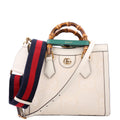 Gucci 660195 Jumbo GG Canvas Diana Small Tote White