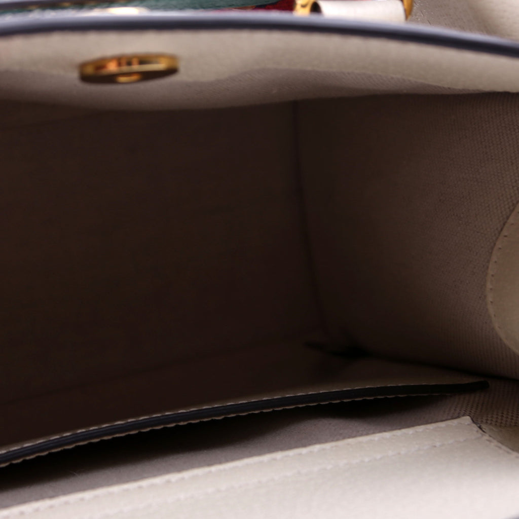 Gucci 660195 Jumbo GG Canvas Diana Small Tote White