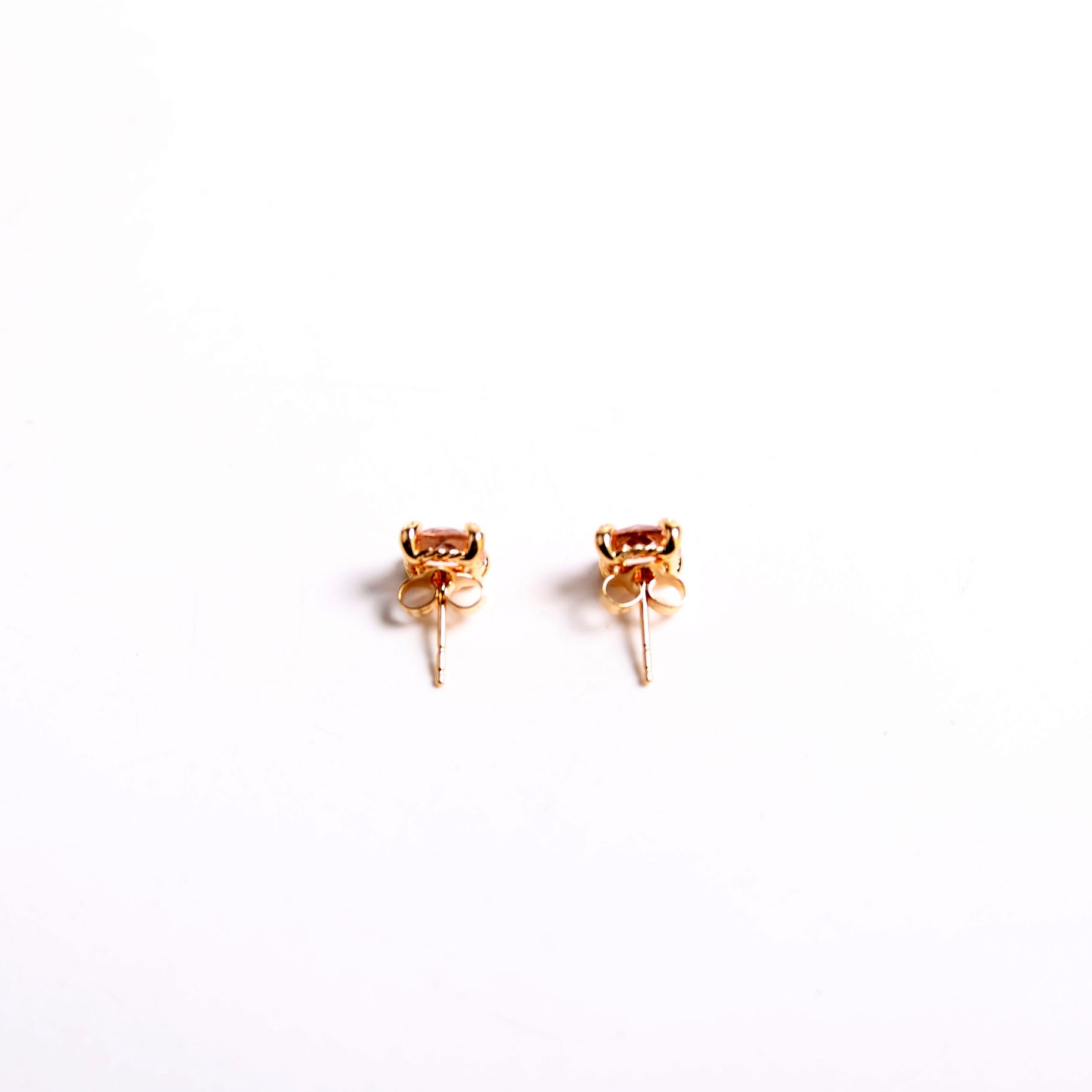 Chatelaine Studs Morganite Diamonds 750