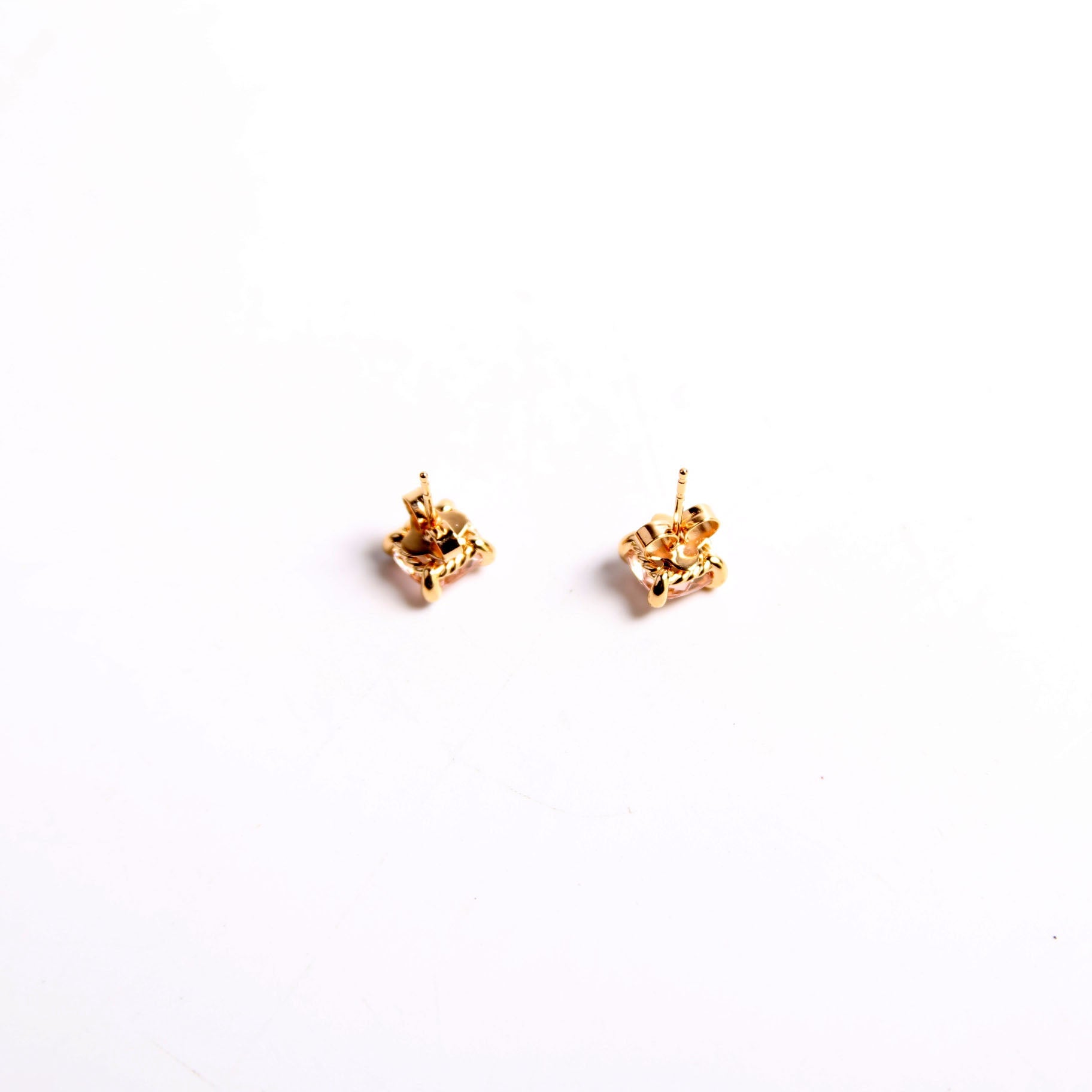 Chatelaine Studs Morganite Diamonds 750