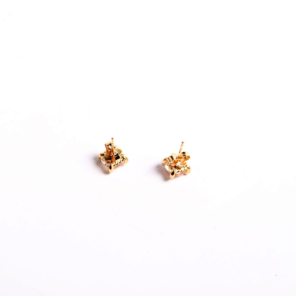 Chatelaine Studs Morganite Diamonds 750