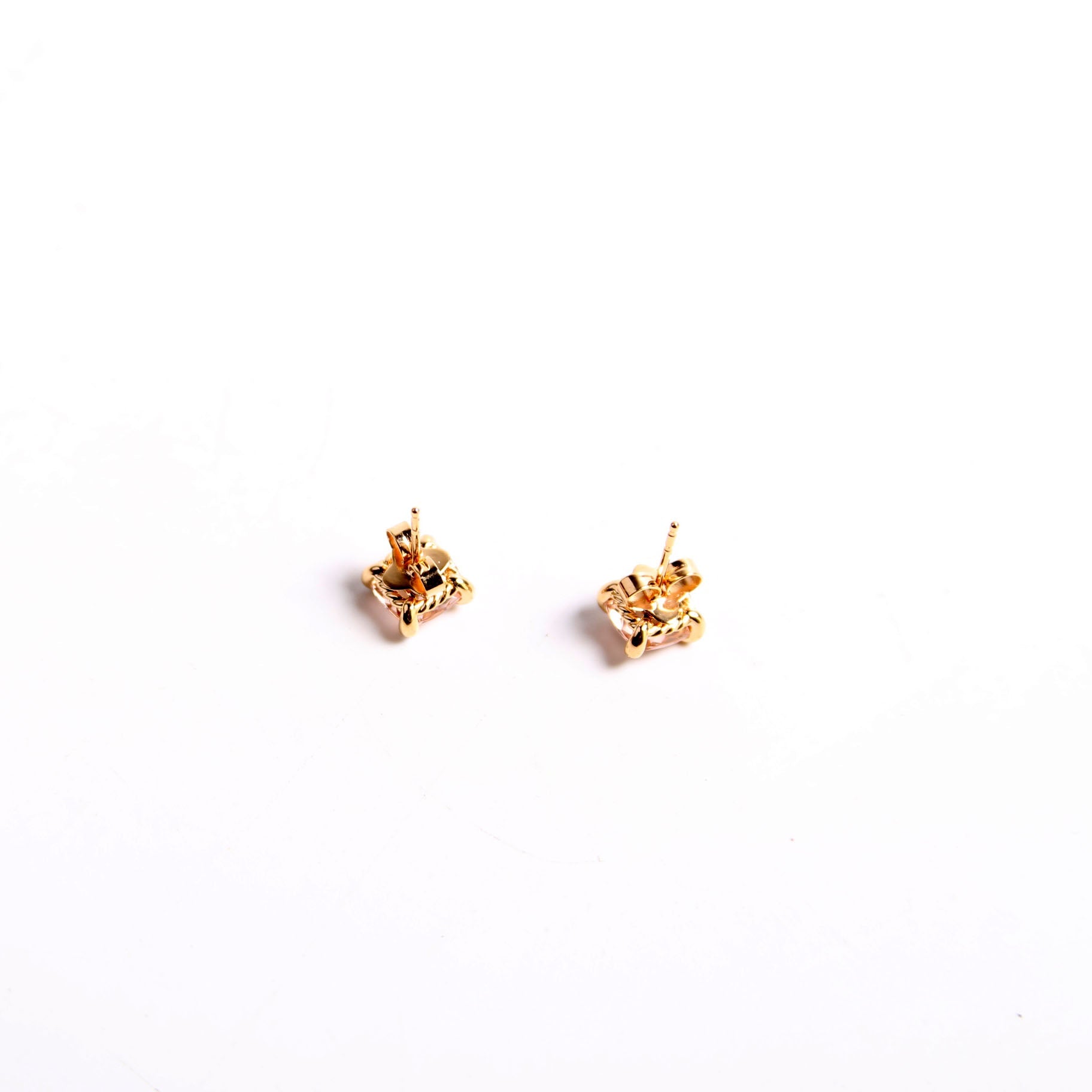 Chatelaine Studs Morganite Diamonds 750