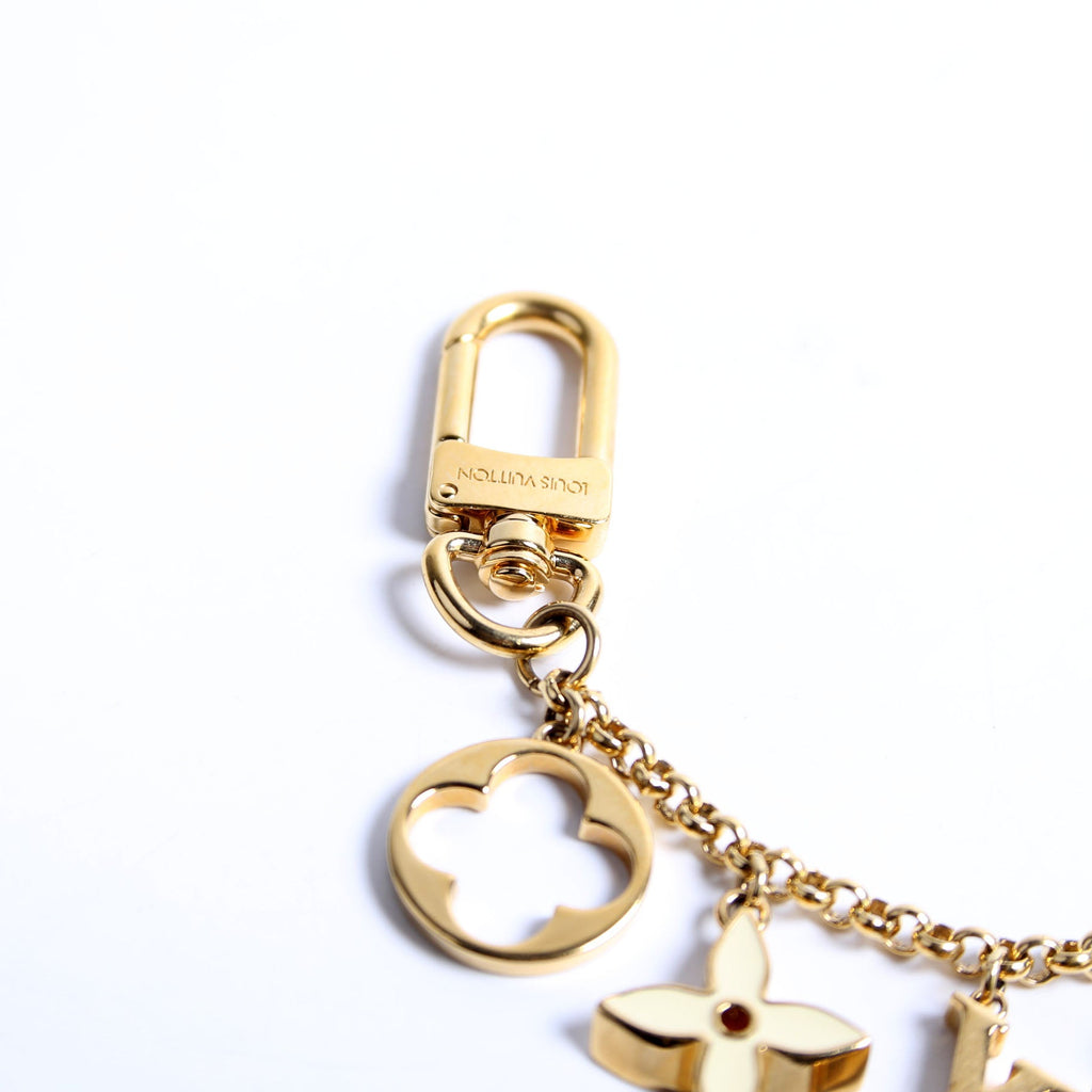 Fleur De Monogram Bag Charm Chain