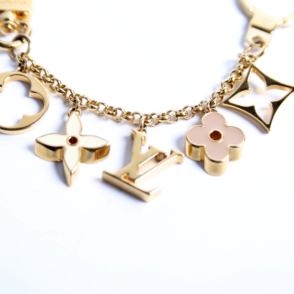 Fleur De Monogram Bag Charm Chain