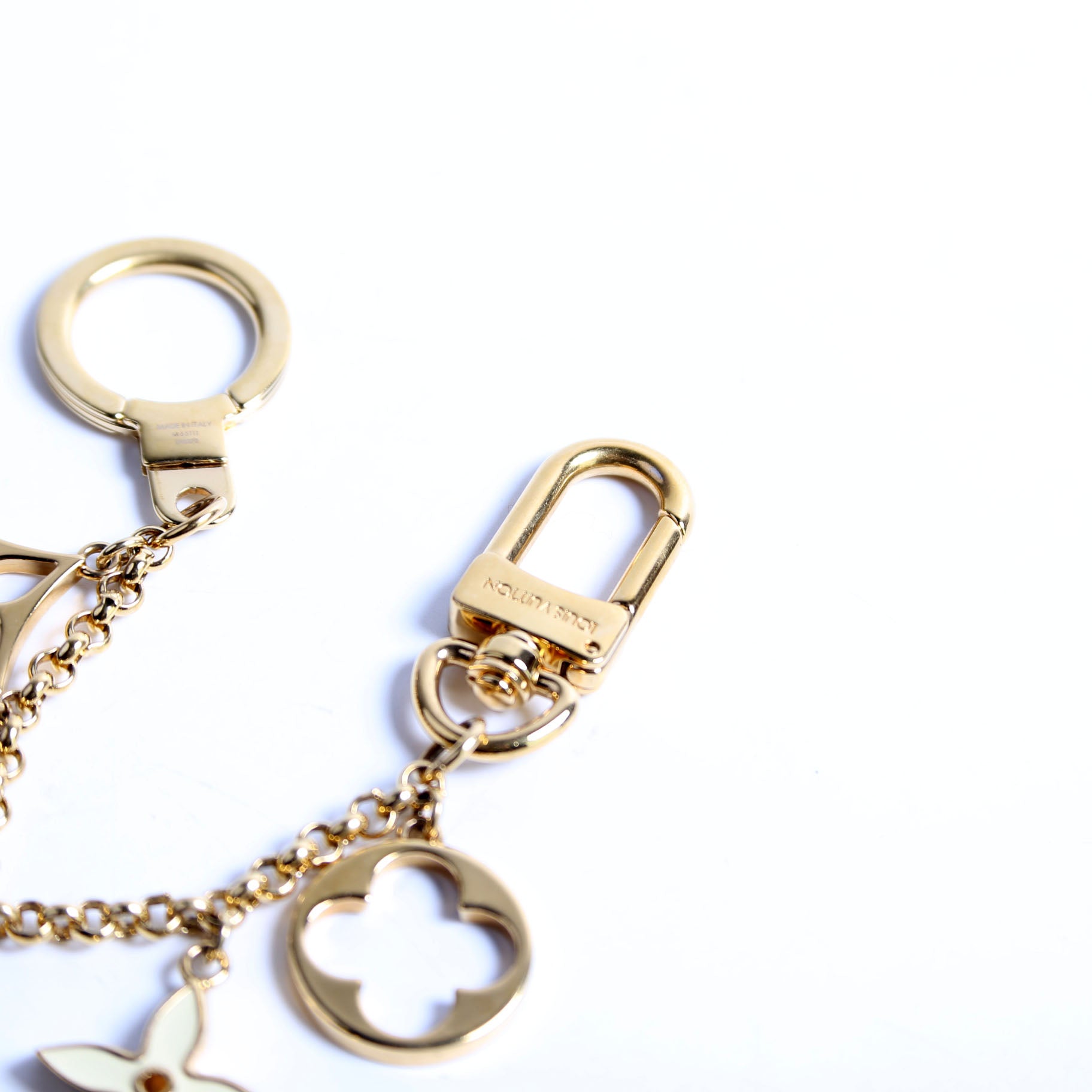Fleur De Monogram Bag Charm Chain