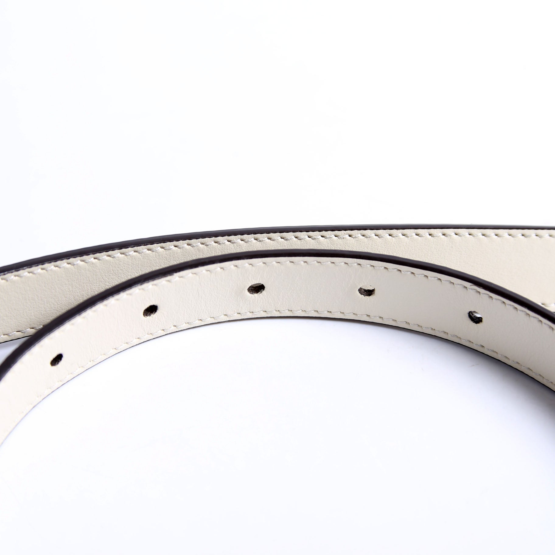 659418 GG Marmont Thin Reverse Supreme/Leather Belt Size 80/32