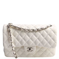 Classic Flap Jumbo Lambskin 21-24M White