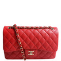 Classic Flap Jumbo Caviar RFID Red