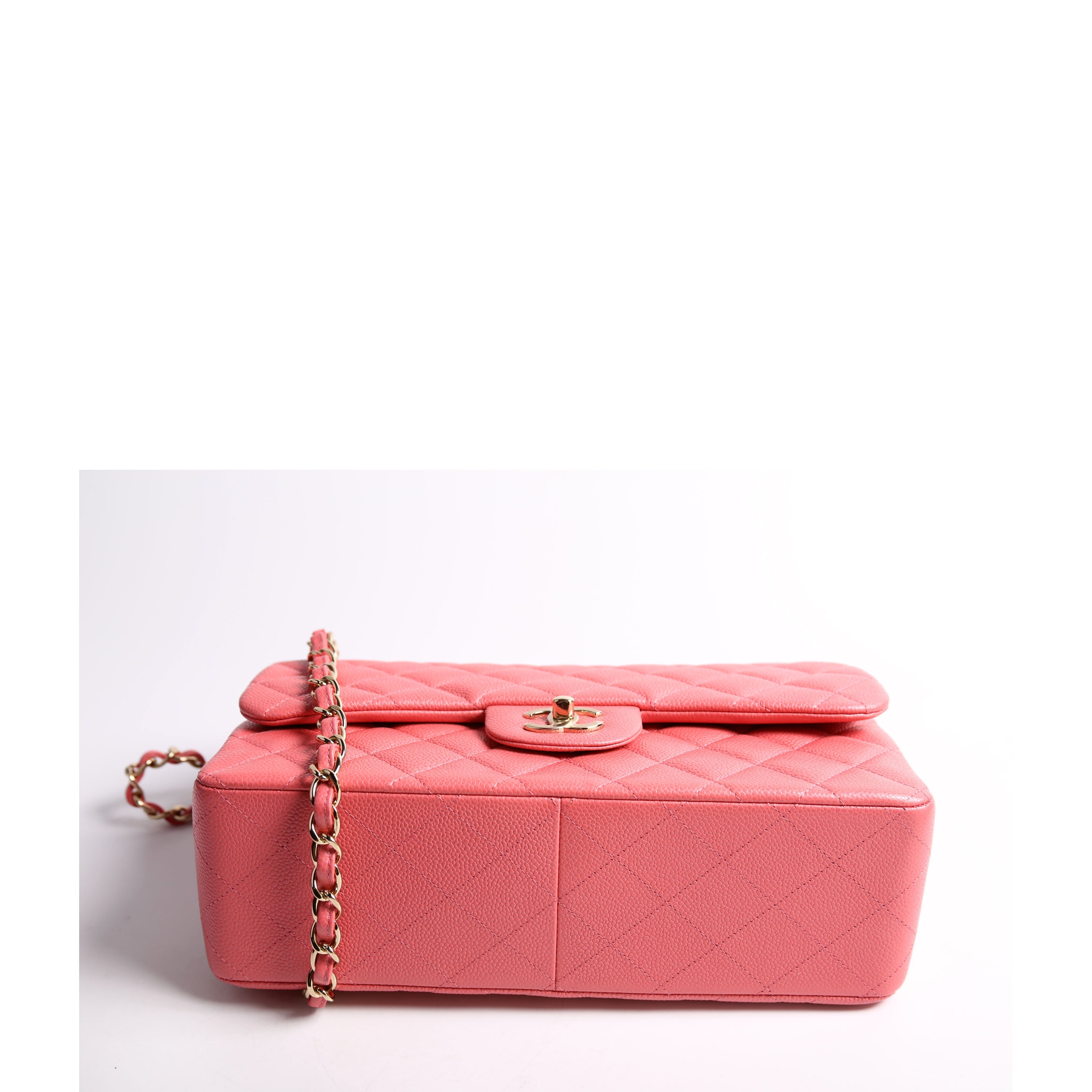 Classic Flap Jumbo Caviar 25-28M Pink