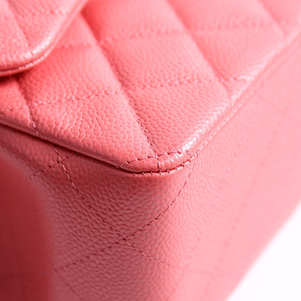 Classic Flap Jumbo Caviar 25-28M Pink