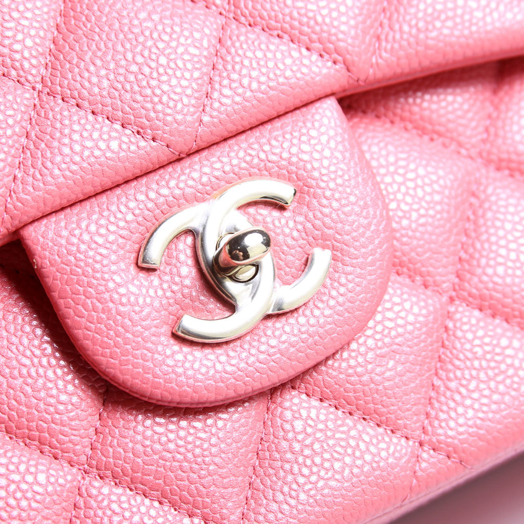 Classic Flap Jumbo Caviar 25-28M Pink