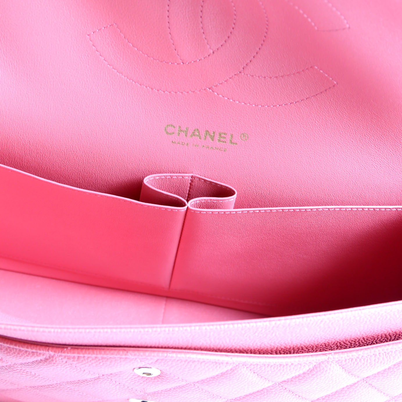 Classic Flap Jumbo Caviar 25-28M Pink