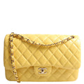 Classic Flap Jumbo Lambskin 21-24M Yellow