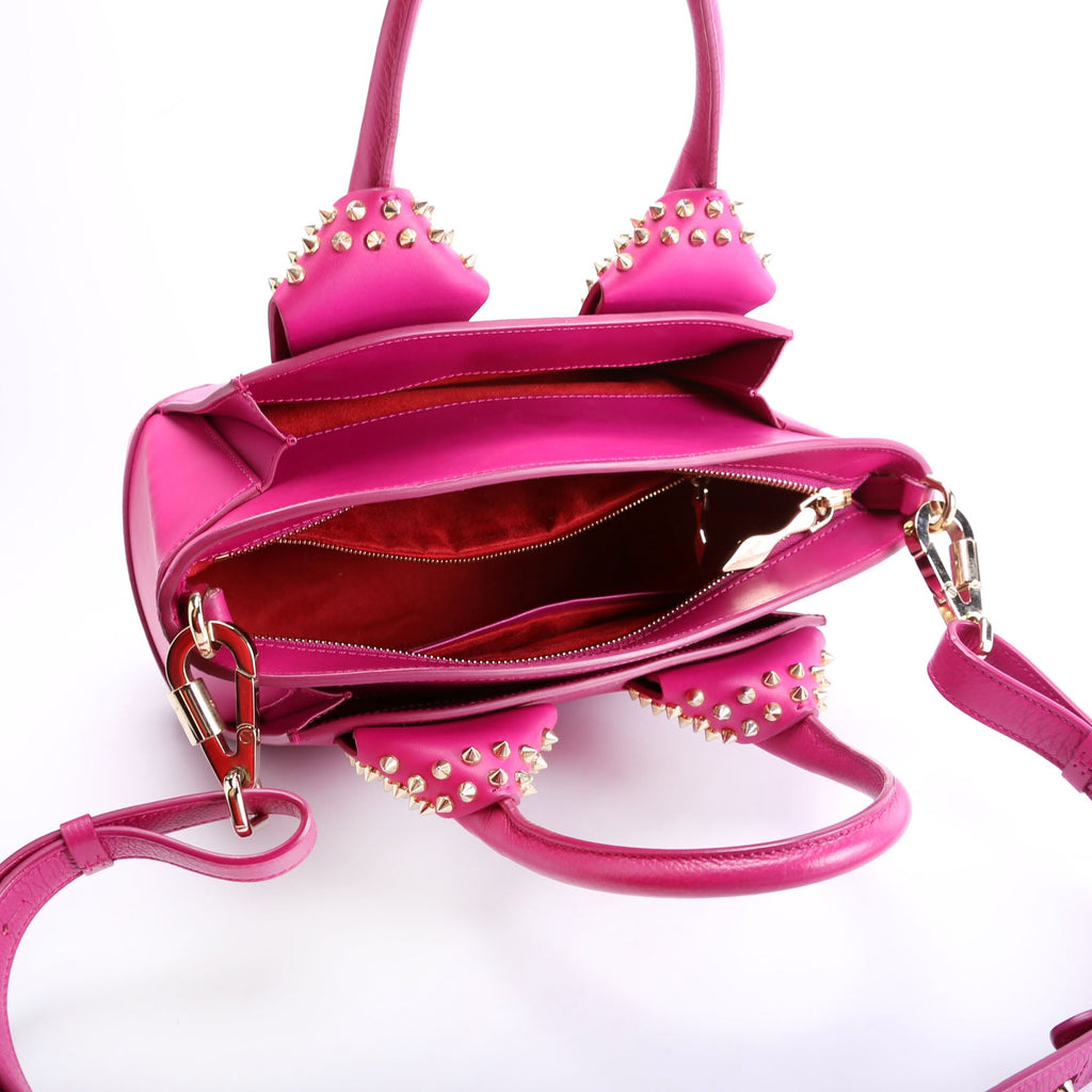 Eloise Spike Calfskin Small Satchel