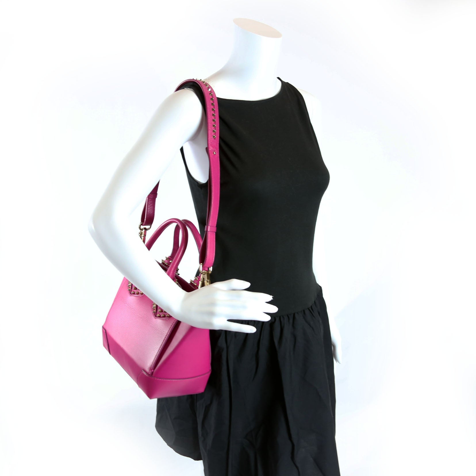 Eloise Spike Calfskin Small Satchel