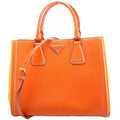 Prada Saffiano Lux Tote Medium Orange/Yellow