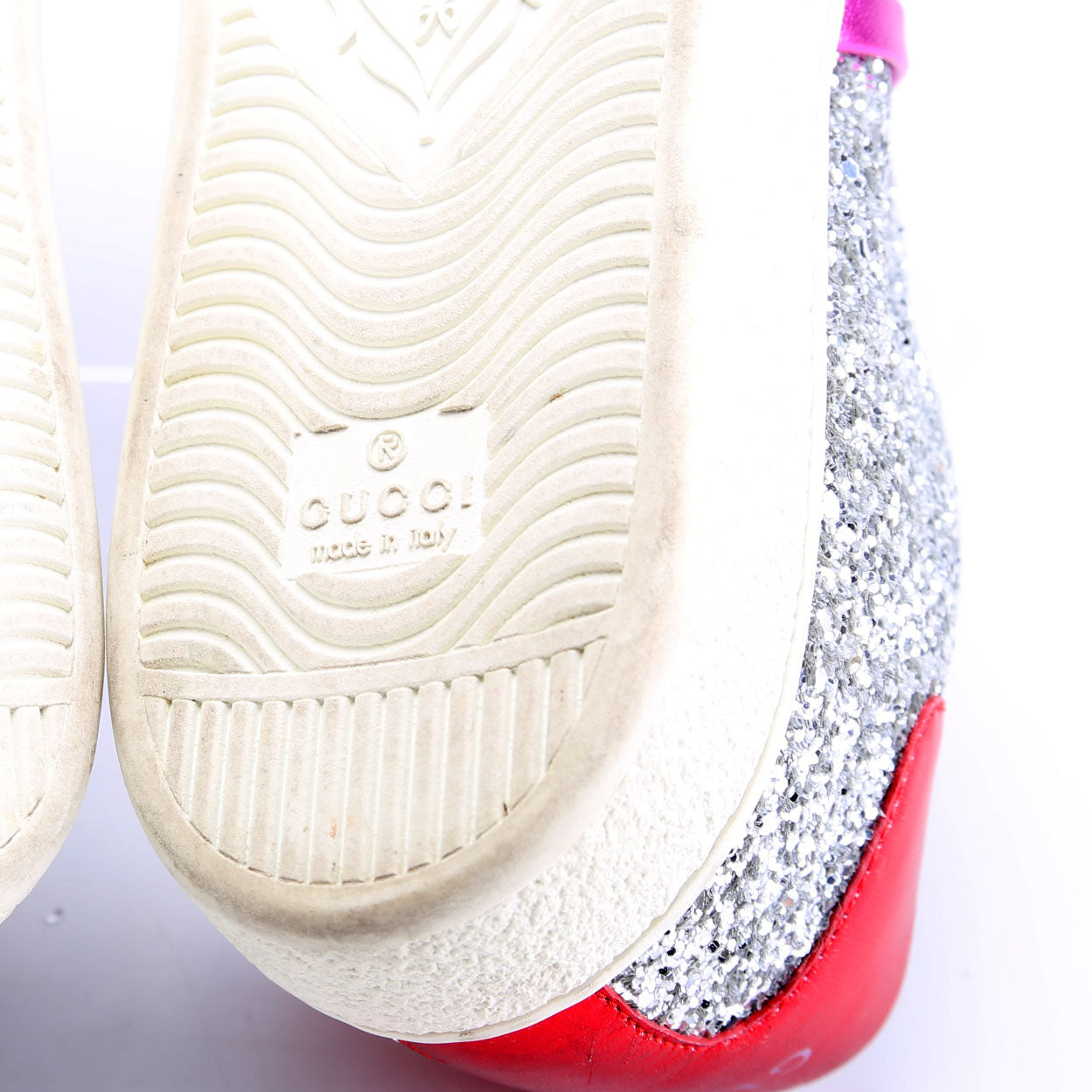 Ace Web Glitter Sneakers Size 37.5 Silver
