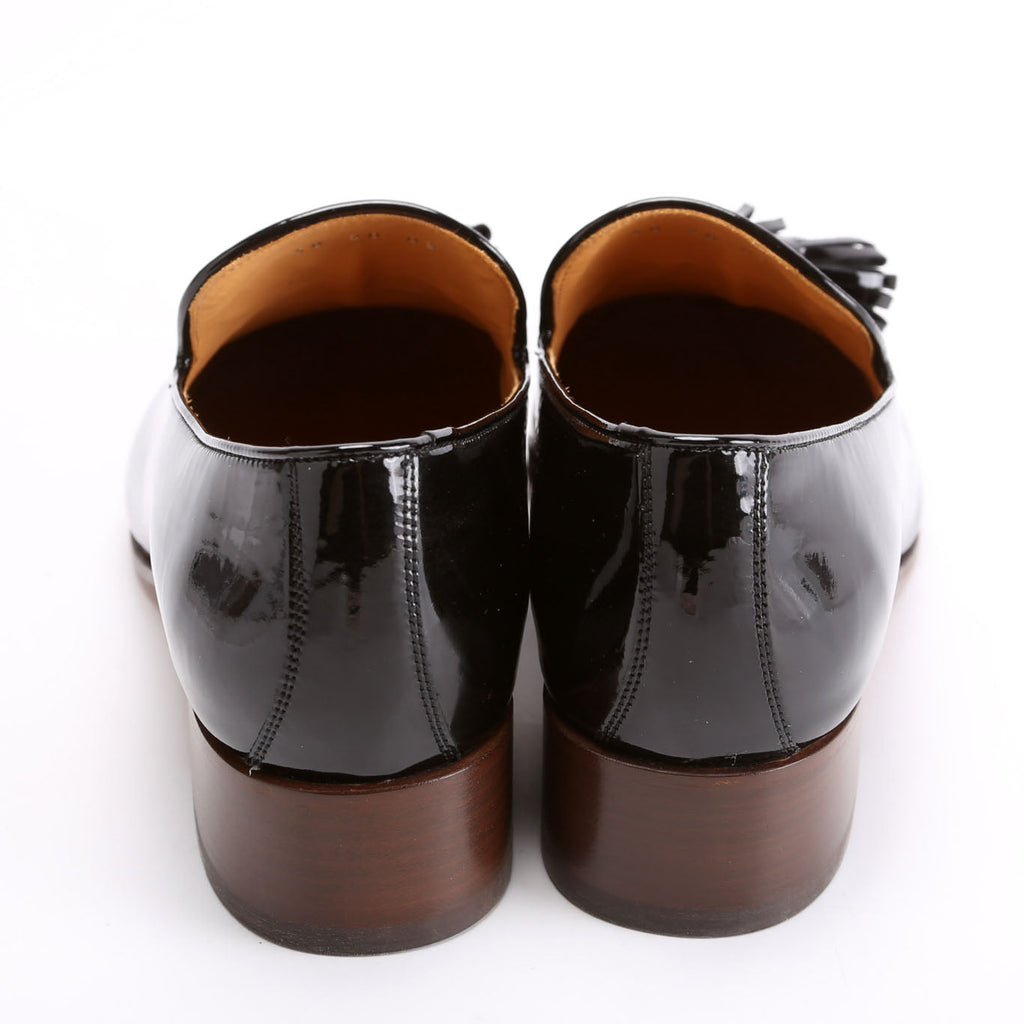Patent Tassel Loafers Size 40 Black