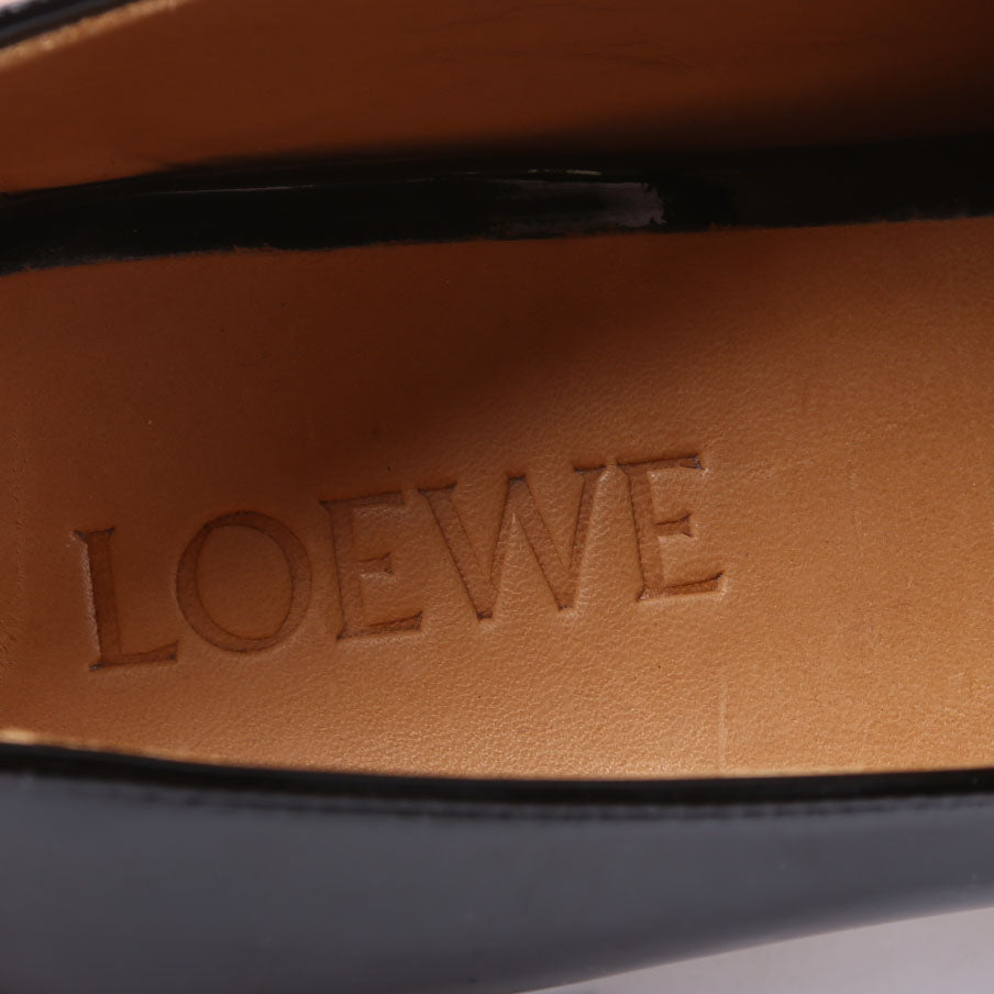 Patent Tassel Loafers Size 40 Black