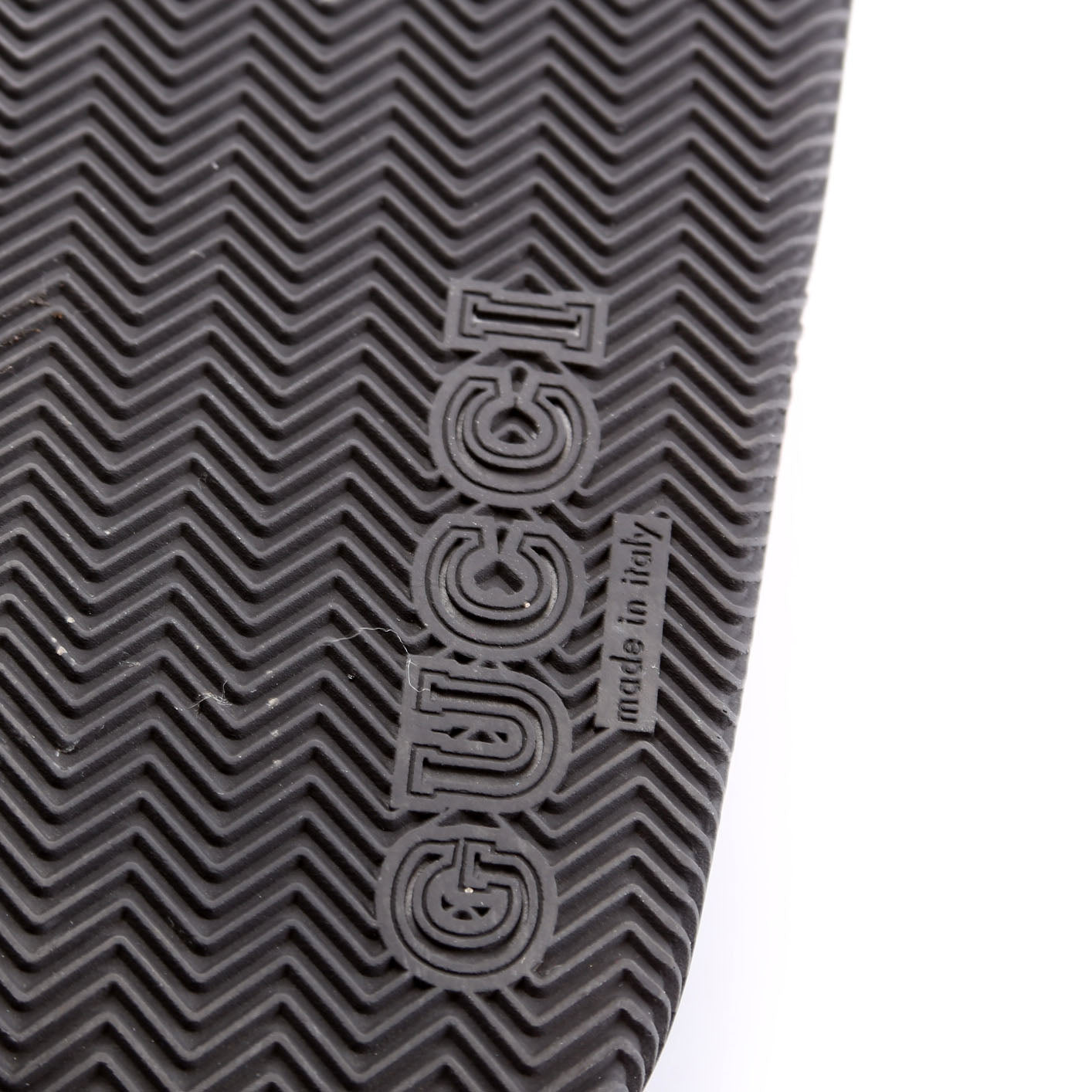 Interlocking G Web Stripe Slides Size 36 Black
