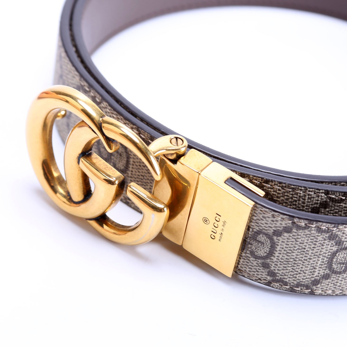 659417 GG Marmont Reversible Leather Belt Size 105/42