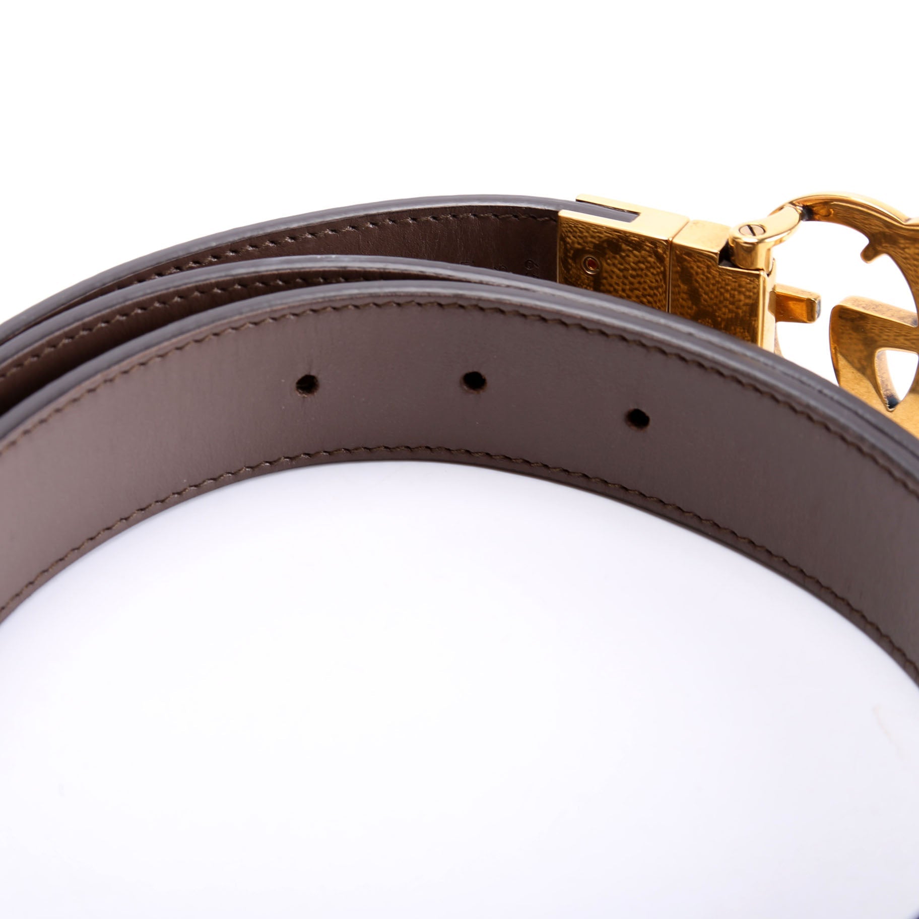 659417 GG Marmont Reversible Leather Belt Size 105/42