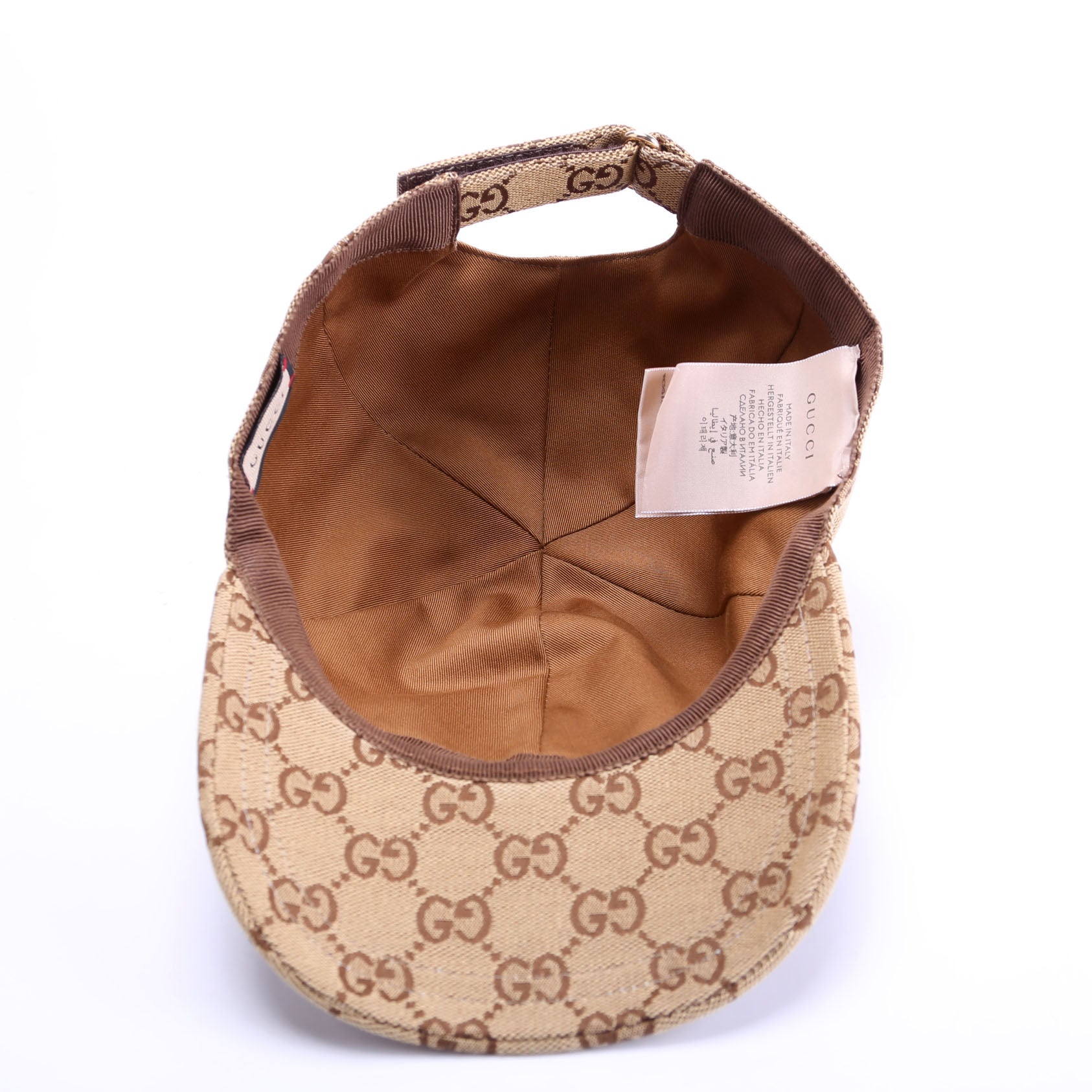 Hat: 576253 GG Canvas Baseball Cap Size L