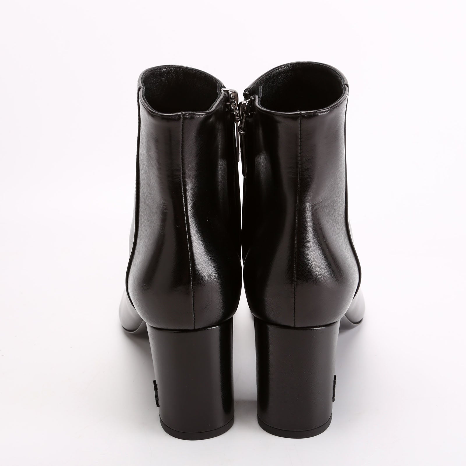 LouLou 70 Ankle Zip Booties Size 38.5 Black