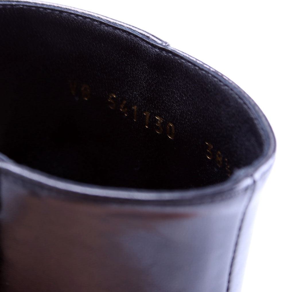 LouLou 70 Ankle Zip Booties Size 38.5 Black