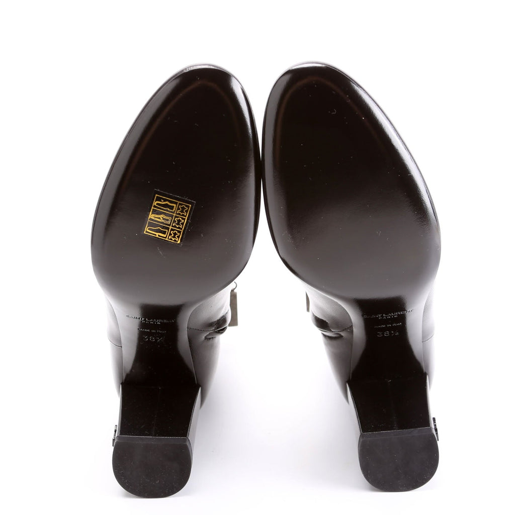 LouLou 70 Ankle Zip Booties Size 38.5 Black