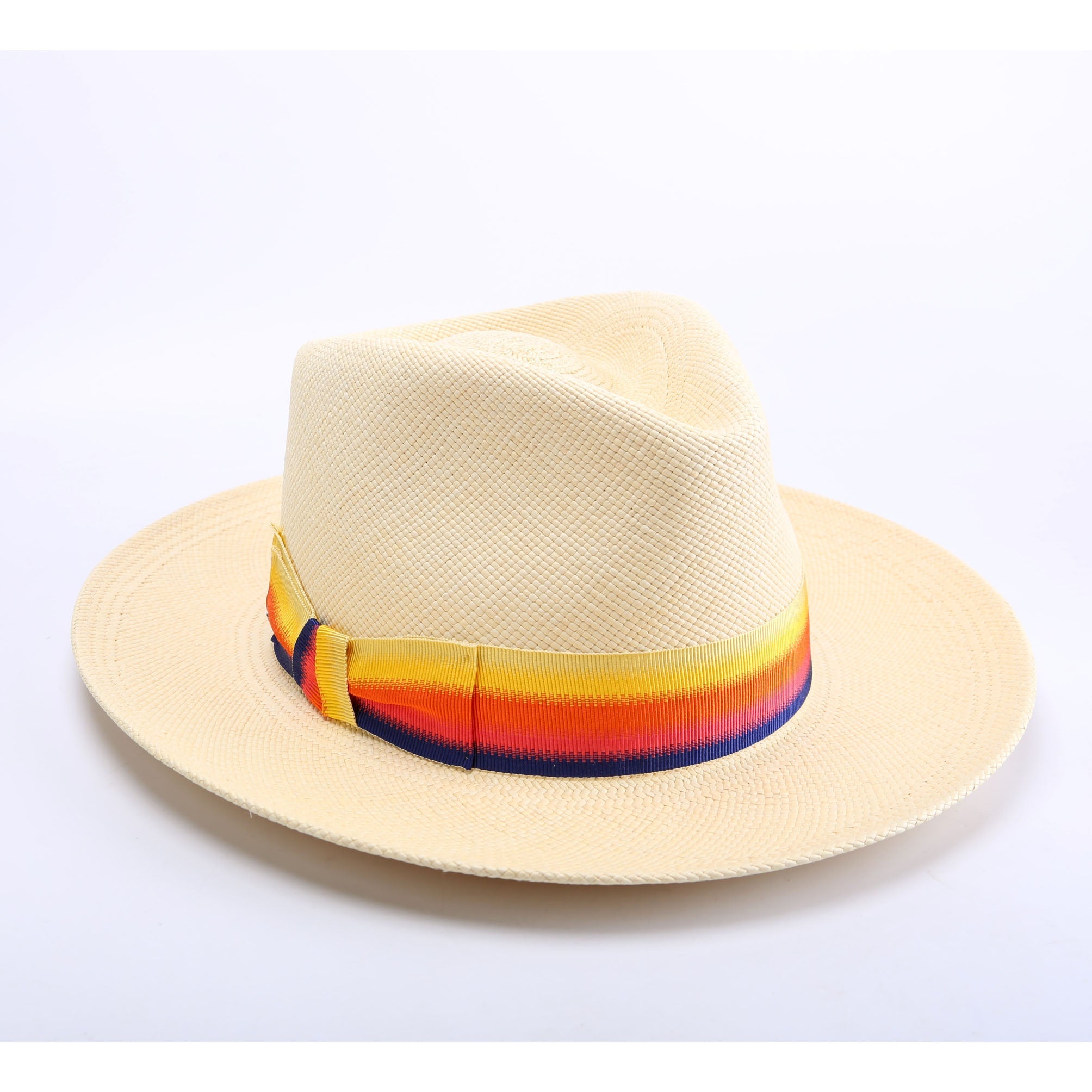 Hermes Straw Esperance Panama Hat Size 57 Beige/Multicolor