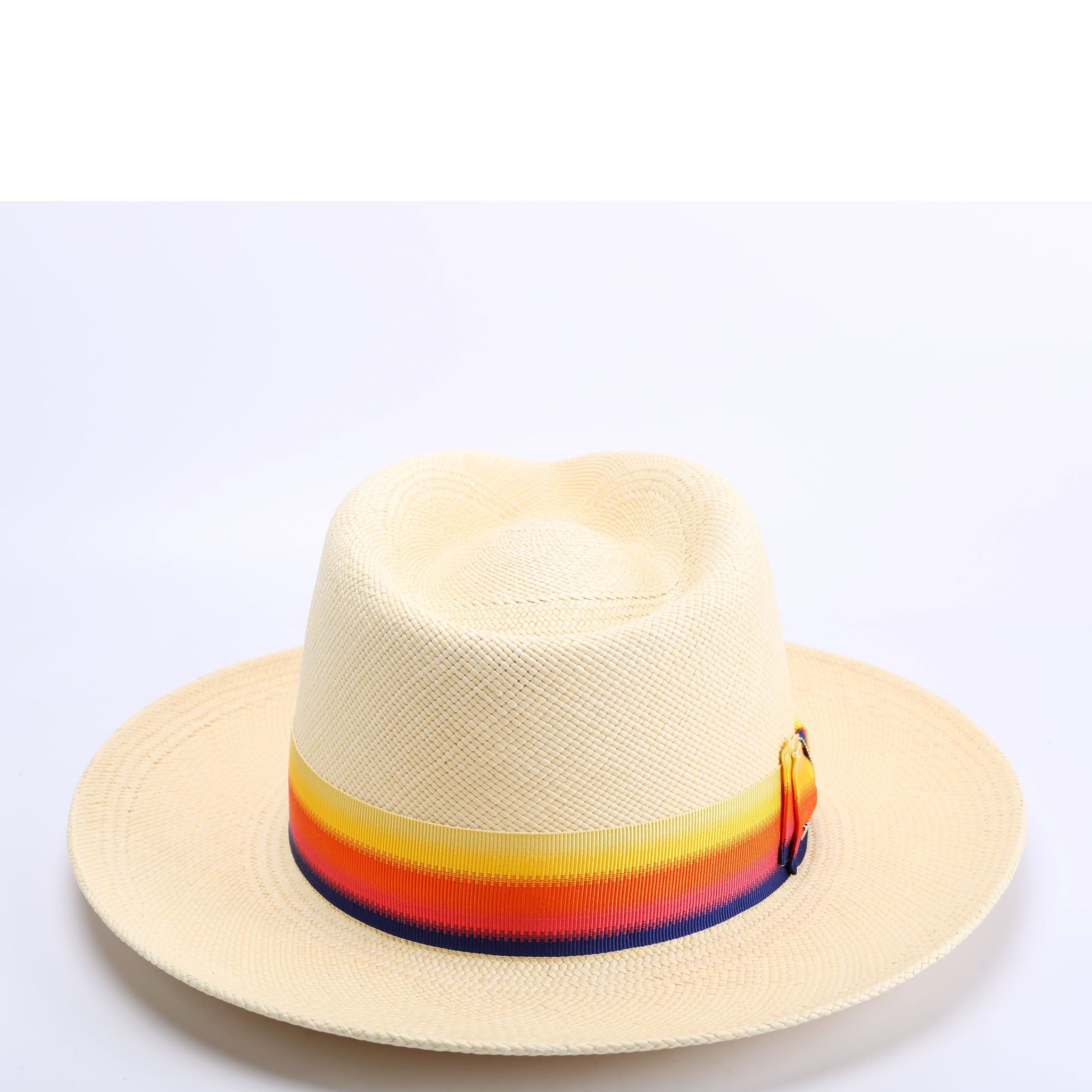 Hermes Straw Esperance Panama Hat Size 57 Beige/Multicolor