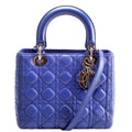 Dior Lady Dior Medium Lambskin Blue