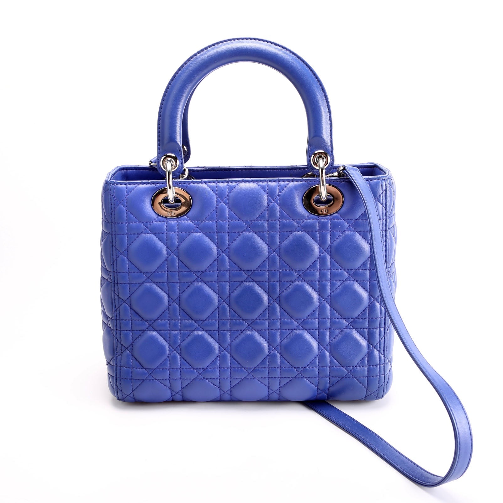 Dior Lady Dior Medium Lambskin Blue