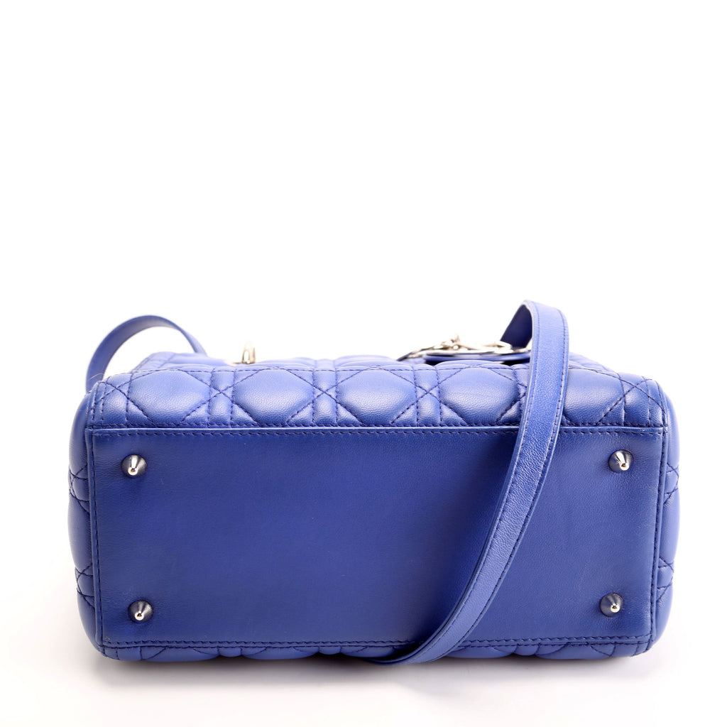 Dior Lady Dior Medium Lambskin Blue