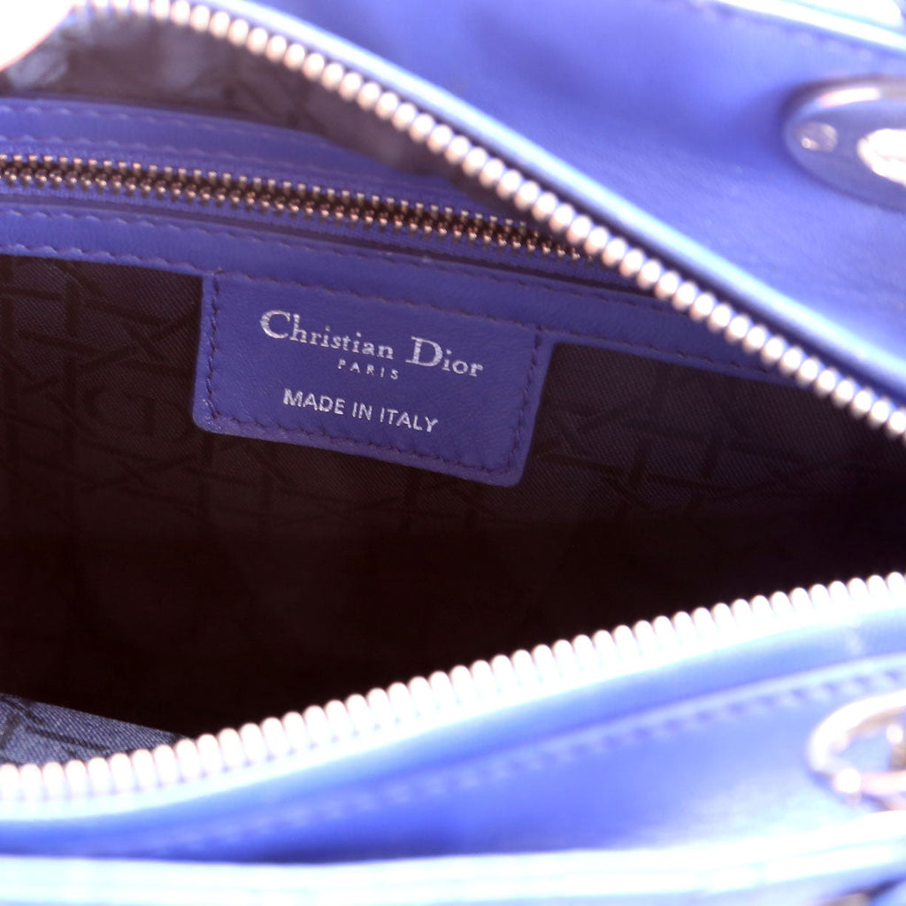 Dior Lady Dior Medium Lambskin Blue