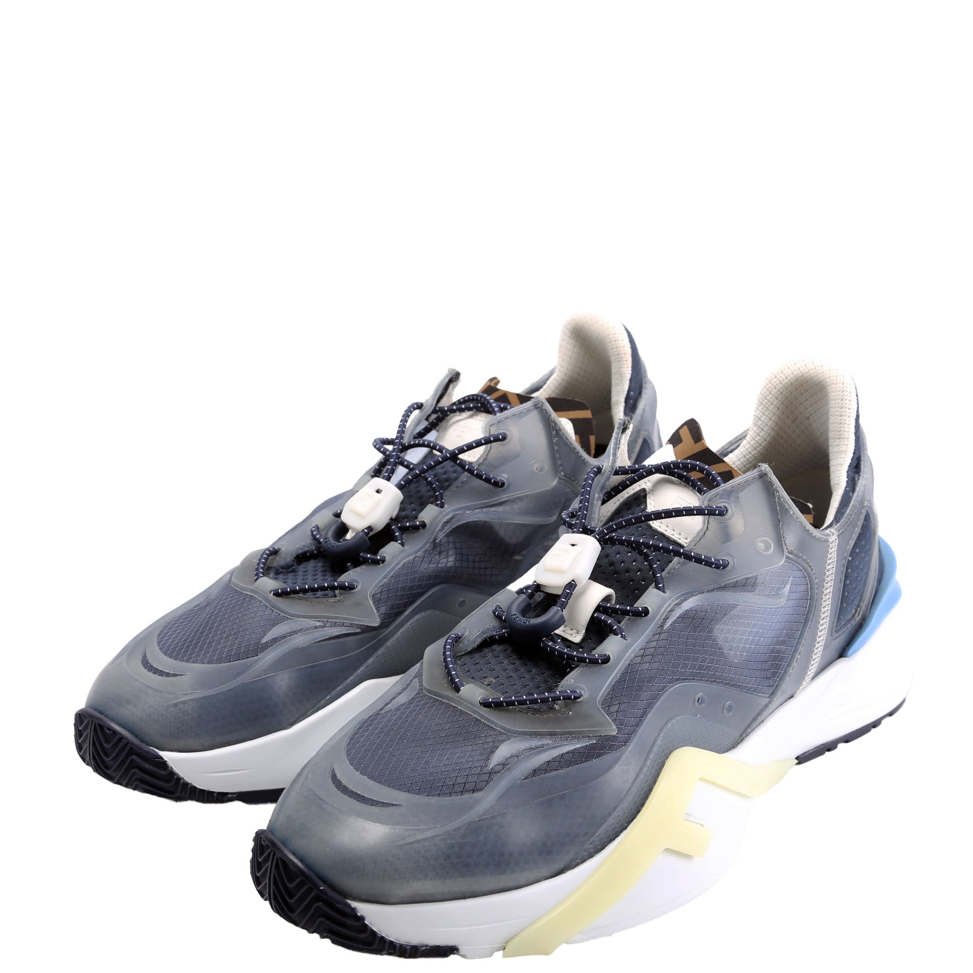 Fendi Fendi Flow Sneakers Men's Size 8 (Women's 40.5) Slate