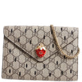 Gucci 726249 GG Supreme Wallet On Chain Strawberry