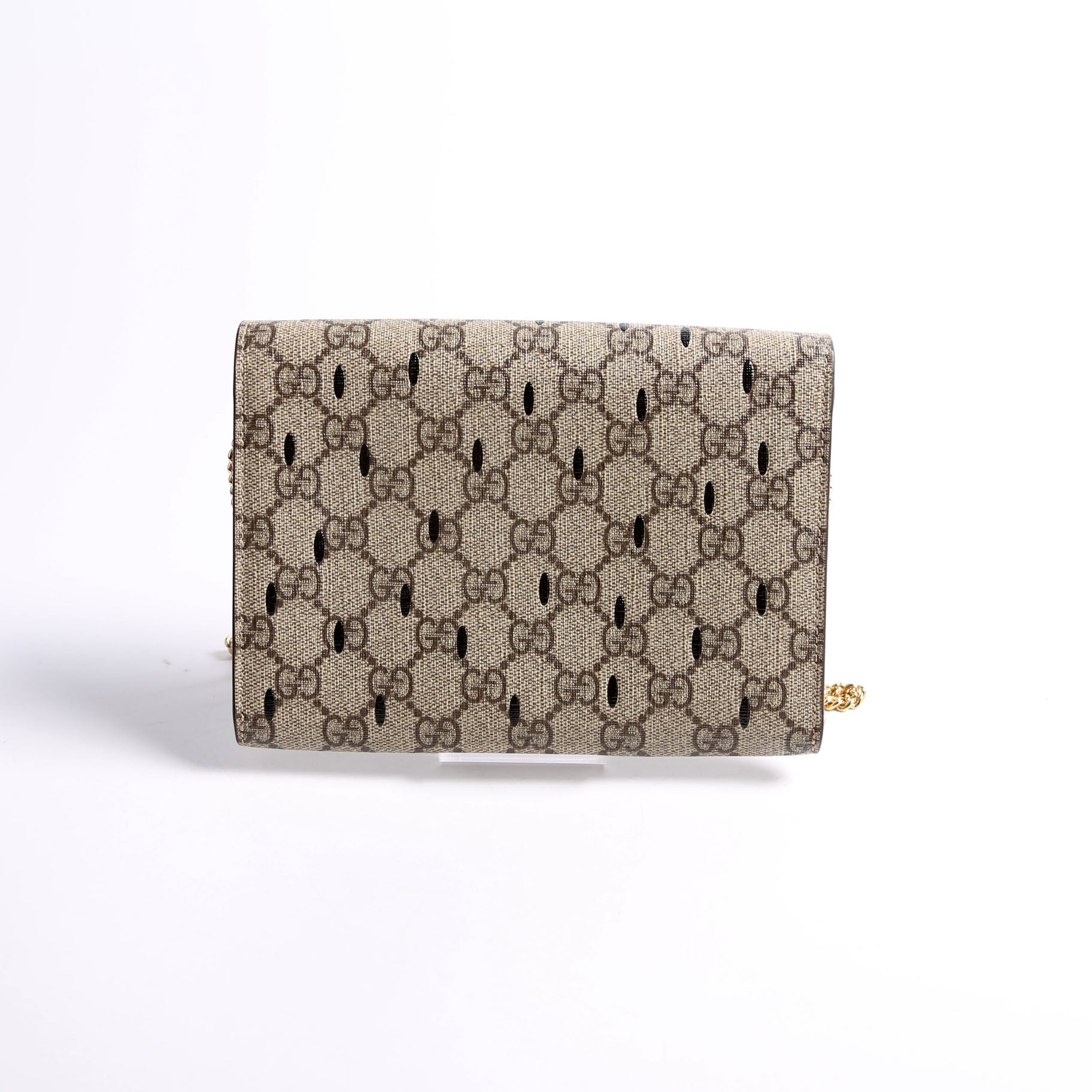 Gucci 726249 GG Supreme Wallet On Chain Strawberry
