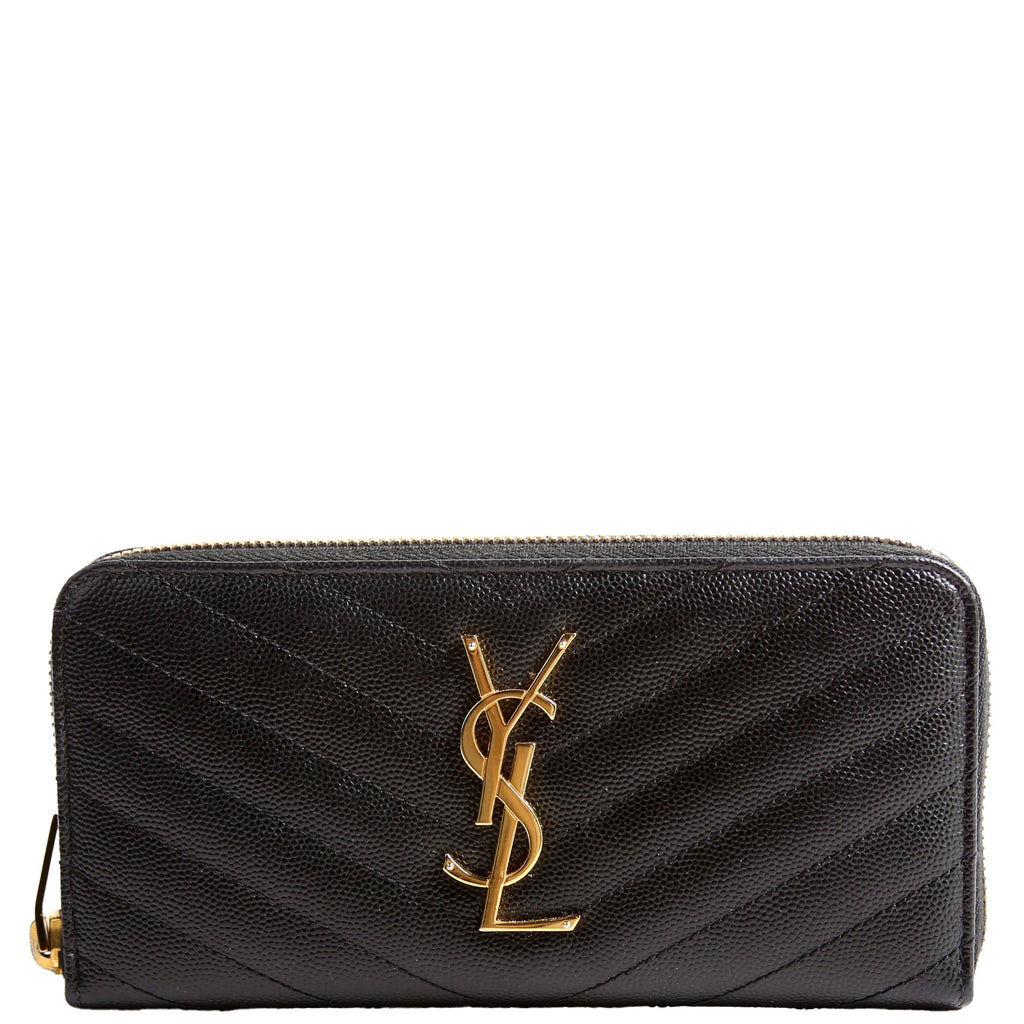 Grain De Poudre Zip Around Wallet 358094 Black