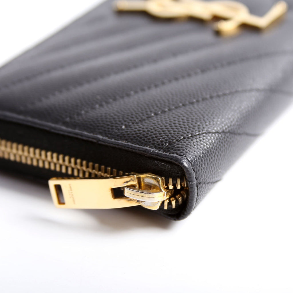 Grain De Poudre Zip Around Wallet 358094 Black