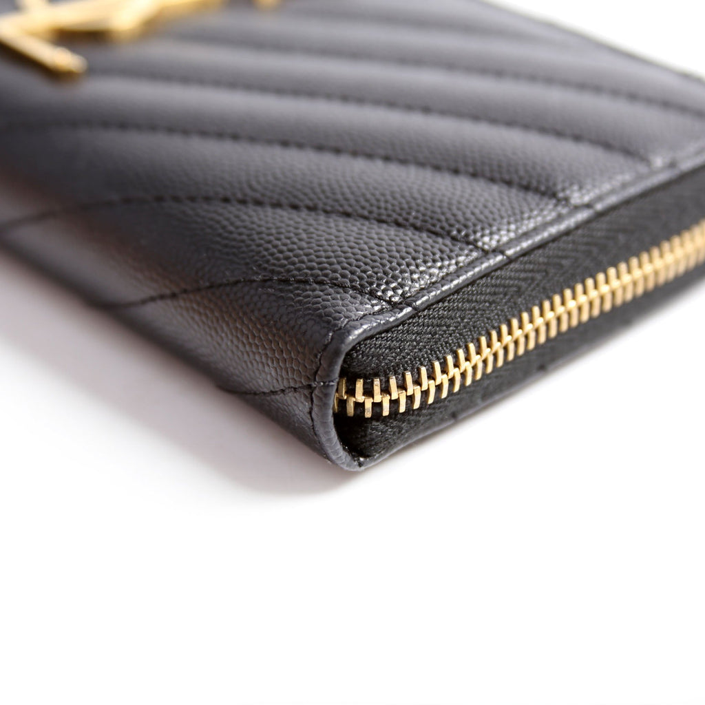 Grain De Poudre Zip Around Wallet 358094 Black